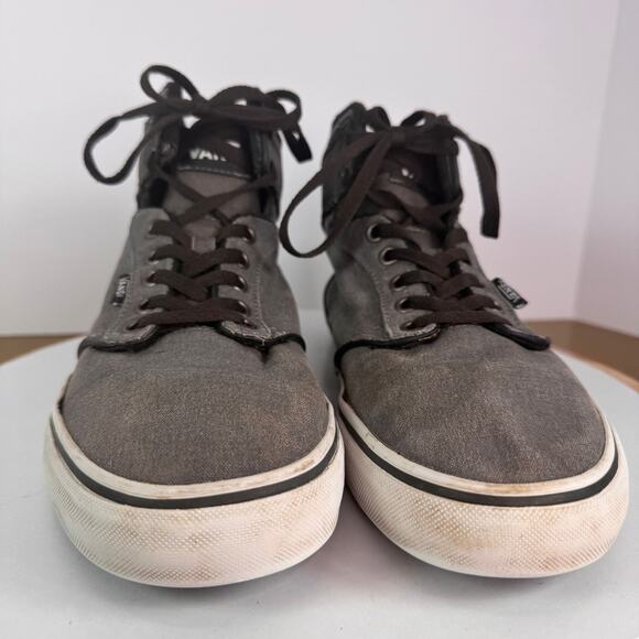 Vans Atwood High Top Gray Sneakers Skater Streetwear Athleisure Mens Size 10.5 - Picture 5 of 8
